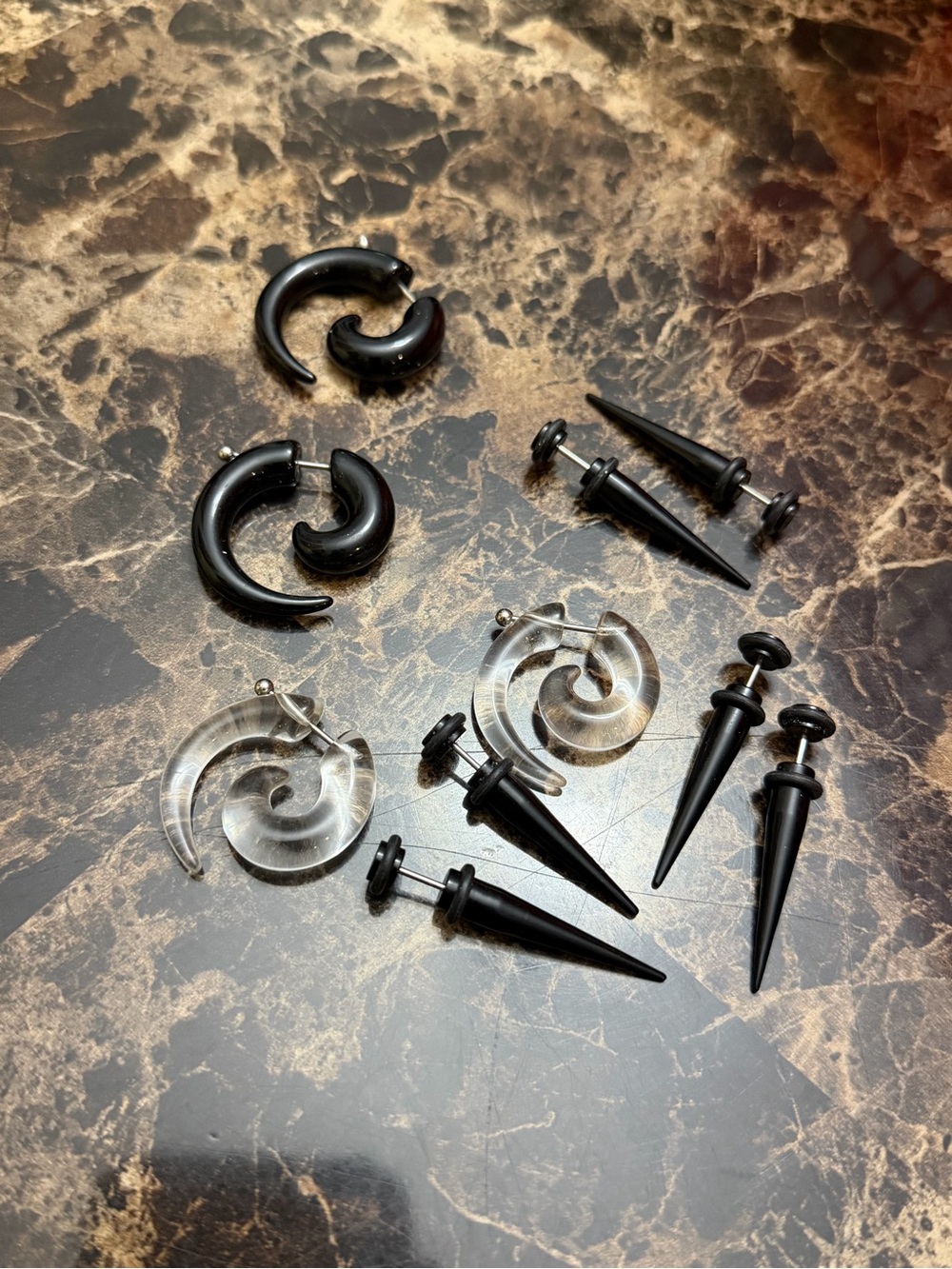 fake gauge earrings